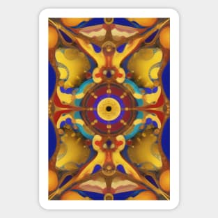 artsy abstract symmetric design Sticker